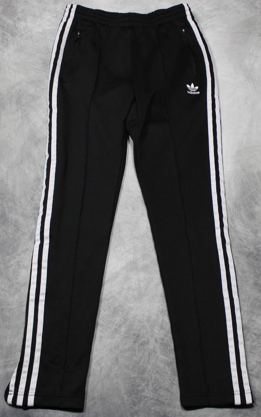 Adidas Pants Womens XS Black Track 3 Stripe Trefoil Zip Pocket Parley GD2361